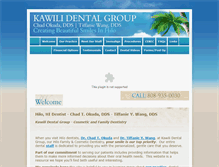 Tablet Screenshot of kawilidentalgroup.com